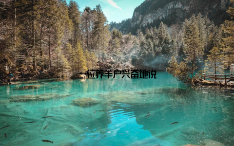 一位养羊户兴奋地说