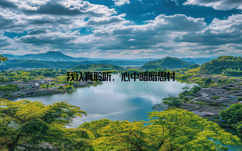 我认真聆听, 心中暗暗思忖