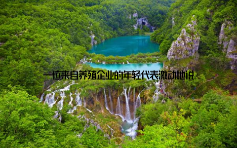 一位来自养殖企业的年轻代表激动地说