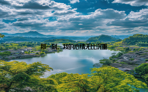 那一刻, 我的心情无比沉重