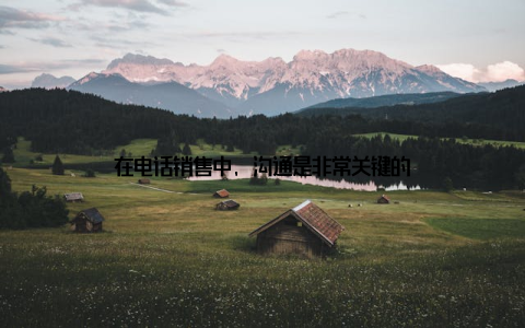 在电话销售中, 沟通是非常关键的