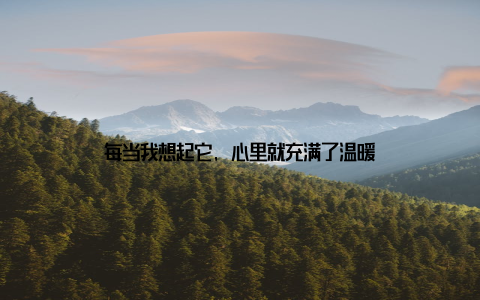 每当我想起它, 心里就充满了温暖