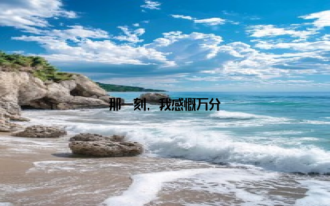 那一刻, 我感慨万分