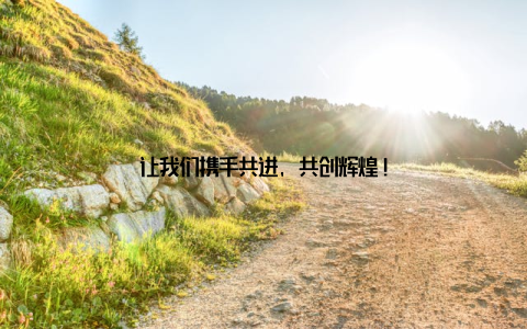 让我们携手共进, 共创辉煌!